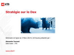 XTB - Stratégie Dax - 05032014