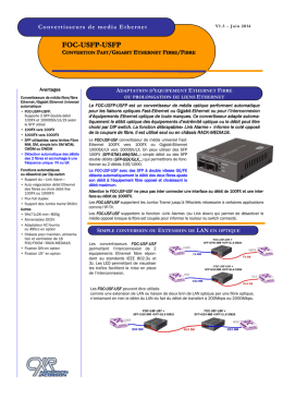 FOC-USFP-USFP Convertisseurs de media Ethernet (Fr)