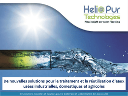 Helio Pur Technologies présentation