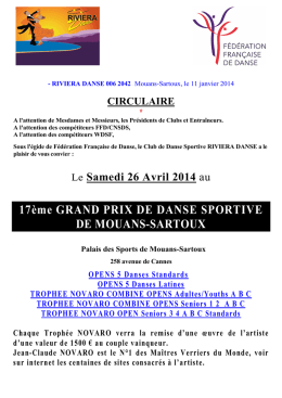 circulaire Mouans Sartoux du 11 janvier 2014
