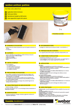 Fiche produit imprimable (PDF) weber.uniton patine