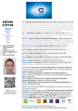 CV KevinCotin - WordPress.com