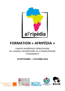FORMATION « AFRIPÉDIA »