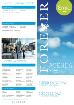 AGENDA - Forever Living Products