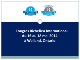 Diapositive 1 - Richelieu International