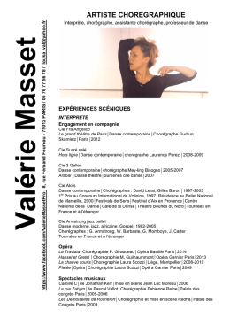 Valérie MASSET En savoir plus - Académie Internationale de la Danse