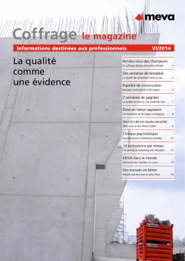 Coffrage le magazine VI/2014