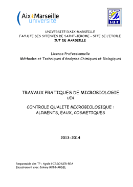 TP janvier 2014 - Aix Marseille Université