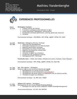 CV (format PDF) - Mathieu Vandenberghe