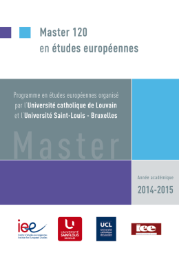 Etudes européennes - Université Saint