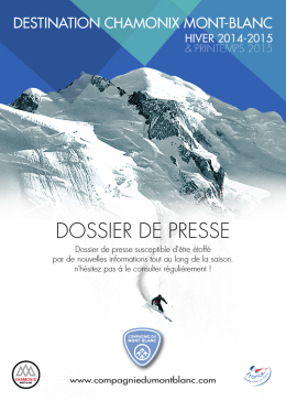 Télécharger - Compagnie du Mont Blanc