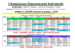 Championnat départemental Individuelle 2014 - cga six