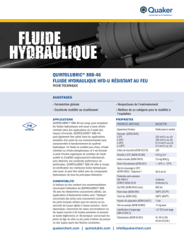 quintolubric® 888-46 fluide hydraulique hfd