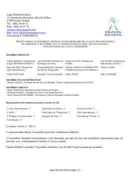 pv du 17 decembre 2014 - Ligue Réunion Echecs