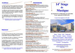 14 Stage Musique - Musicassiopée 2014
