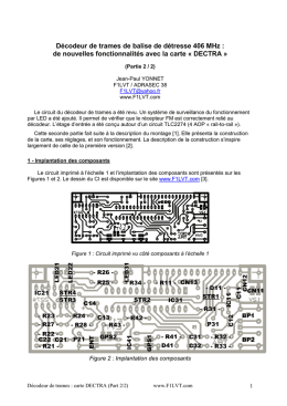 Carte DECTRA pour le décodeur de trames 406 (Part 2)