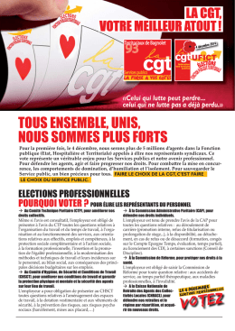 élections - Union locale CGT Bagnolet