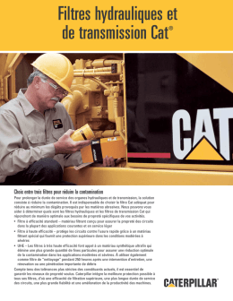 Filtres hydrauliques et de transmission Cat® pdf