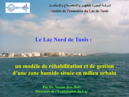 Le Lac Nord de Tunis avant assainissement