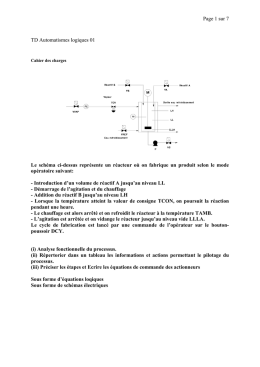 Page 1 sur 7 TD Automatismes logiques 01 Le schéma ci