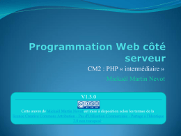 CM3 : Programmation orientée objet en PHP