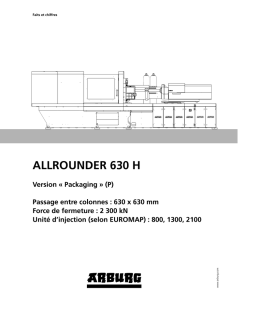 ALLROUNDER 630 H Version « Packaging » (P)