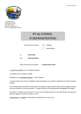 PV 01/07/2014 - Collège Adrien Cerneau