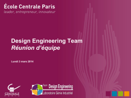Diapositive 1 - Ecole Centrale Paris