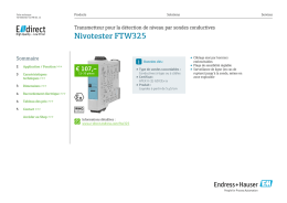 Nivotester FTW325 (PDF 1,97 MB) - E-direct
