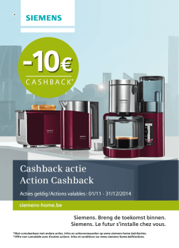 Siemens: 10 euro cashback