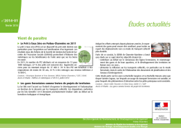 Etudes actualites n°2014-01 - DREAL Poitou