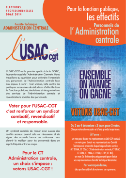 Le vote en CT Administration centrale - USAC-CGT