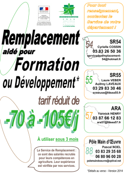 Aide Remplacement Formation Lorraine