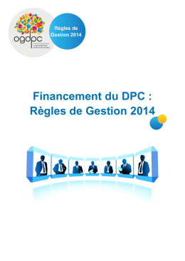 Financement du DPC : Règles de Gestion 2014