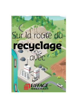 Poster recyclage - Eiffage Travaux Publics