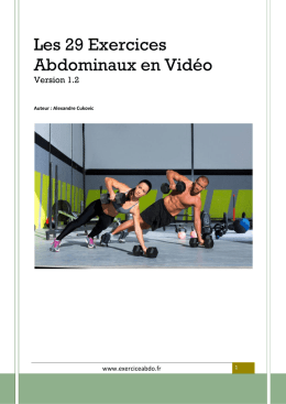 Les 29 Exercices Abdominaux en Vidéo
