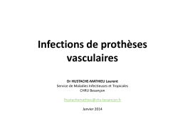 Infections de prothèses vasculaires