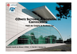 COMITE SECTORIEL AEROSPATIAL DE CERTIFICATION