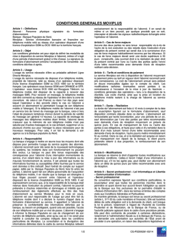 Conditions Générales MoviPlus (CG-PSD00261-0314)