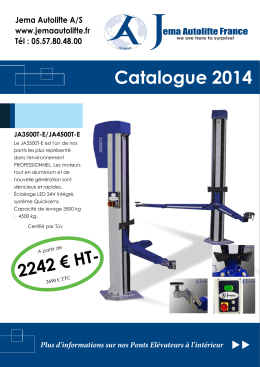 Catalogue 2014 - JemaAutolifte.dk