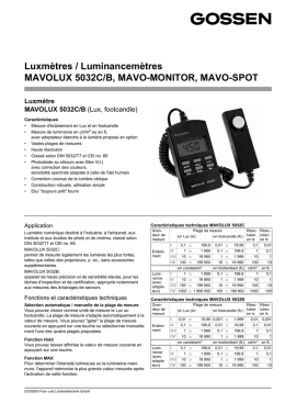 MAVOLUX 5032C/B (Lux, footcandle)
