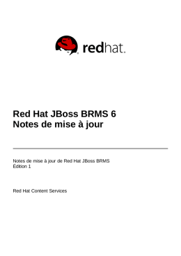 Red Hat JBoss BRMS 6 Notes de mise à jour