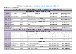 Planification EFA 2014 - CIFC-NE