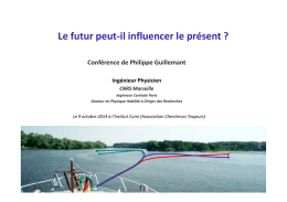 Planches de la conférence de Philippe Guillemant
