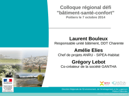 Laurent Bouleux Amélie Elies Grégory Lebot Colloque régional défi