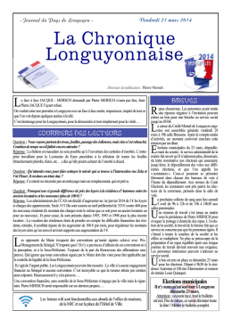 La Chronique Longuyonnaise - Site Officiel de la Mairie de Longuyon