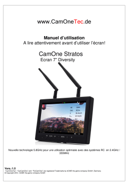 Télécharger la notice de Ecran Camone Tec Stratos