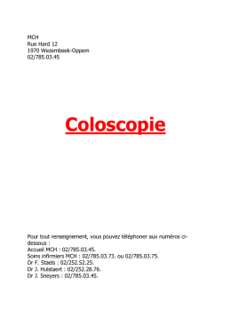 Coloscopie