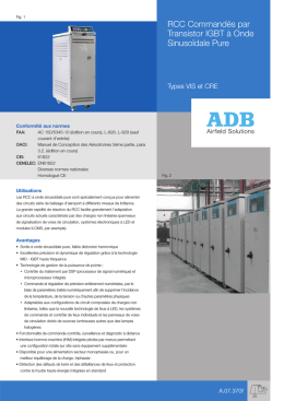 Data Sheet: French (pdf) - ADB Airfield Solutions