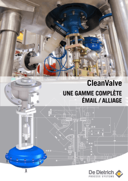 CleanValve (FR) - De Dietrich Process Systems